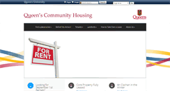 Desktop Screenshot of community.housing.queensu.ca