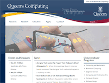 Tablet Screenshot of cs.queensu.ca