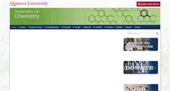 Desktop Screenshot of chem.queensu.ca