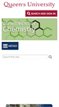 Mobile Screenshot of chem.queensu.ca