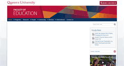 Desktop Screenshot of educ.queensu.ca