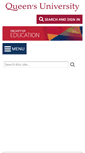 Mobile Screenshot of educ.queensu.ca