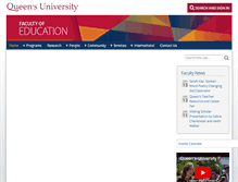 Tablet Screenshot of educ.queensu.ca