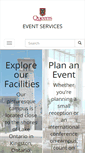 Mobile Screenshot of eventservices.queensu.ca