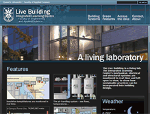 Tablet Screenshot of livebuilding.queensu.ca